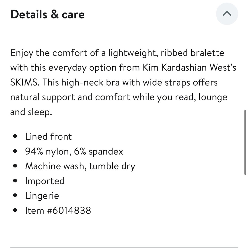 Skims Rib High Neck Bralette - Picture 4 of 7